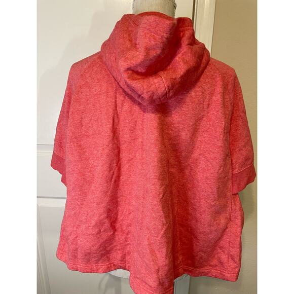 Nike hooded cropped sweatshirt short sleeve zip up womens large - Picture 6 of 9